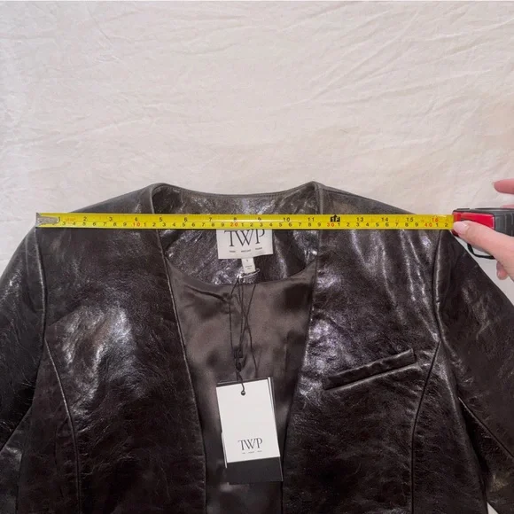 TWP Cropped Leather Jacket - Picture 6 of 9